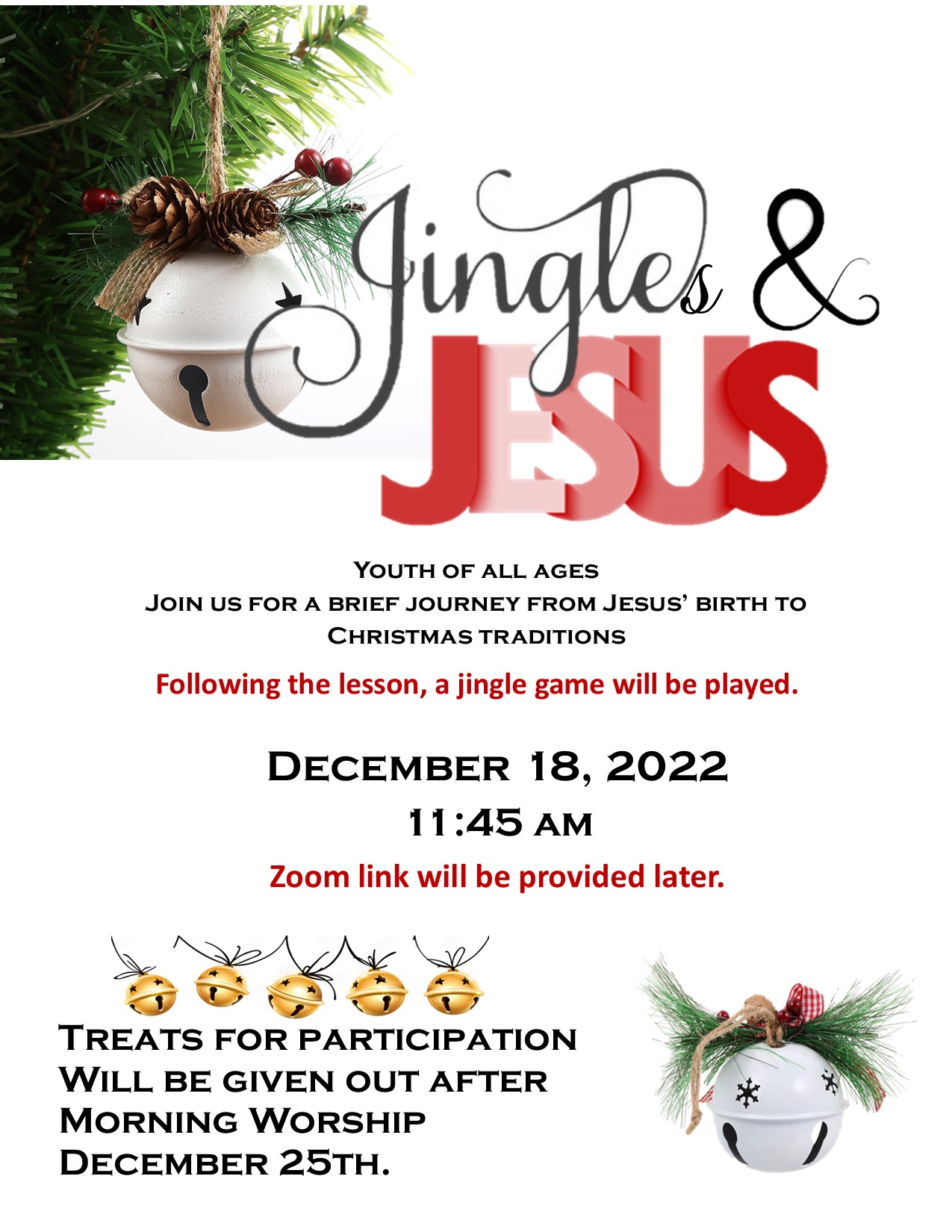 Jingles And Jesus - St. Rebecca P.B. Church