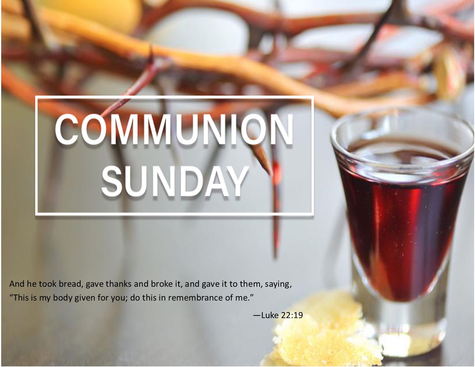 Holy Communion - St. Rebecca P.B. Church